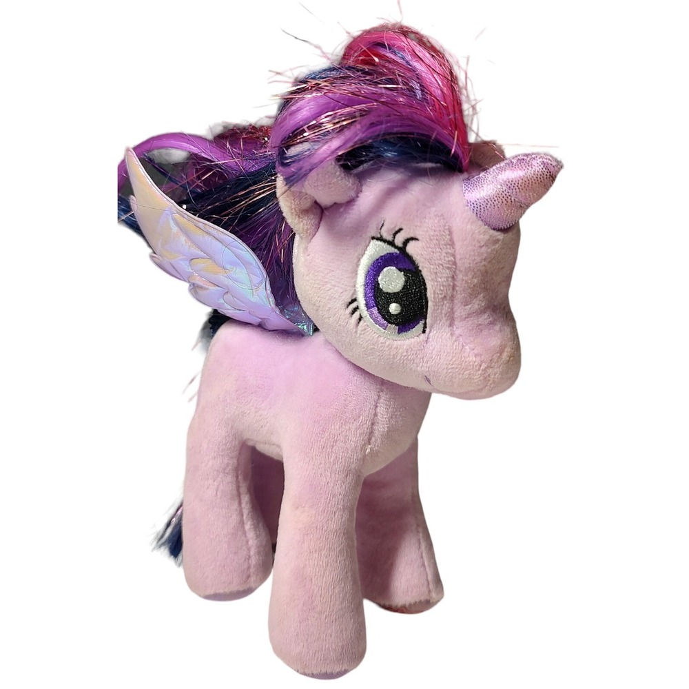TY My Little Pony Twilight Sparkle Purple Unicorn 7 in Plush Toy 2016 With Wings
